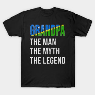 Grand Father Solomon Islanders Grandpa The Man The Myth The Legend - Gift for Solomon Islanders Dad With Roots From  Solomon Islands T-Shirt